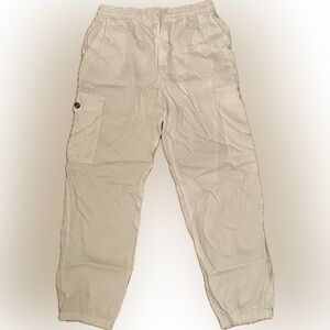 Linen jogger cargo pants